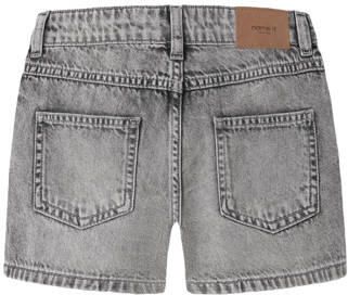 NAME IT KIDS denim regular short met strasssteentjes light grey denim Korte broek Grijs - Foto 4