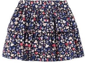 Name it KIDS gebloemde rok NKFVINAYA donkerblauw roze wit Meisjes Polyester 134 - Foto 2