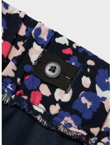 Name it KIDS gebloemde rok NKFVINAYA donkerblauw roze wit Meisjes Polyester 134