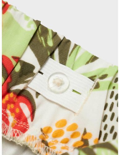 Name it KIDS gebloemde rok NKFVINAYA groen rood wit Meisjes Polyester Bloemen 122 - Foto 2