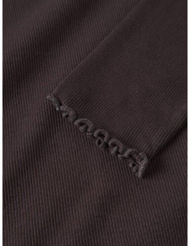 NAME IT KIDS gebreide longsleeve bruin Meisjes Katoen Ronde hals Effen - Foto 3