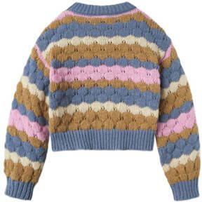 Name it KIDS gebreide trui blauw Meisjes Polyester Ronde hals All over print 122 128