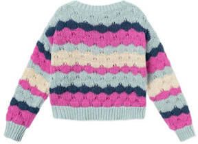 Name it KIDS gebreide trui roze Meisjes Polyester Ronde hals All over print 158 164