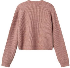 Name It Vest NKFHOLLY BOXY SHORT KNIT CARD NOOS in modieuze boxy-vorm met diepe v-hals