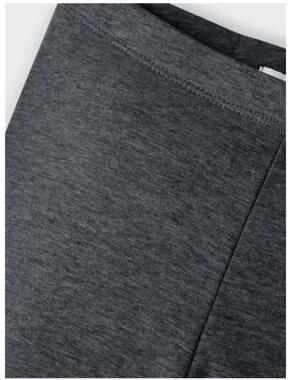 NAME IT KIDS gemêleerde legging NKFDAVINA Grijs Meisjes Stretchkatoen