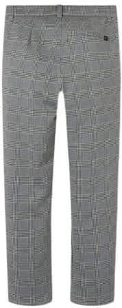 Name it KIDS geruite slim fit broek NKMSILAS beige grijs Jongens Polyester 122 - Foto 3