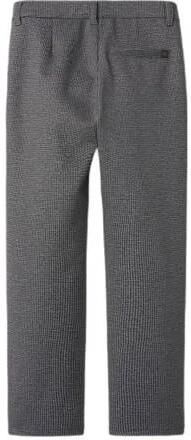 Name it KIDS geruite slim fit broek NKMSILAS grijsbruin Jongens Polyester 116 - Foto 3