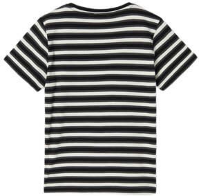 Name it KIDS gestreept T-shirt NKMDALOVAN zwart wit Jongens Katoen Ronde hals 122 128 - Foto 2