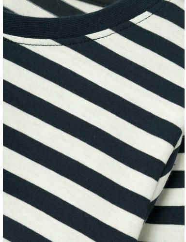 Name it KIDS gestreepte longsleeve NKMSALMO donkerblauw wit Jongens Katoen Ronde hals 146 152 - Foto 3