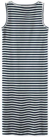 Name it KIDS gestreepte maxi jurk NKFVIPPA donkerblauw wit Meisjes Stretchkatoen Ronde hals 116