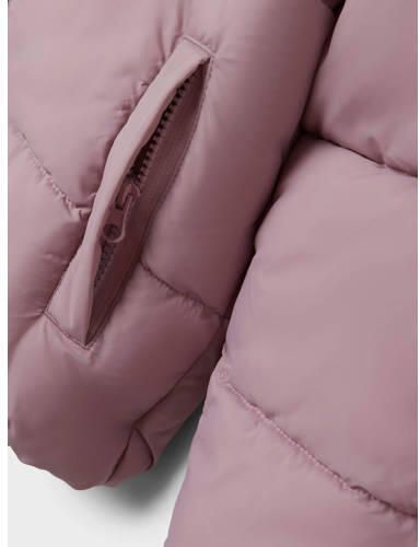 Name it KIDS gewatteerde winterjas NKFMILAN zachtroze Meisjes Polyester Opstaande kraag 146