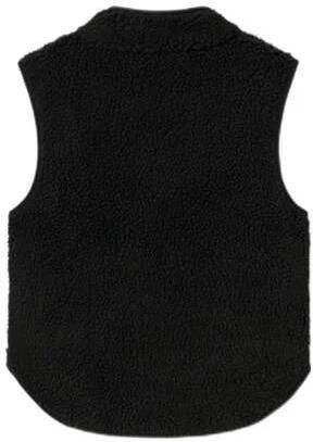 Name it KIDS gilet NKMNODERNE zwart Jongens Teddy Ronde hals Effen 122 128 - Foto 3