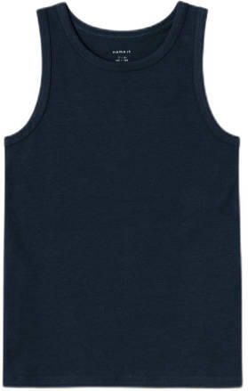 Name it KIDS hemd NKMTANK- set van 2 donkerblauw Jongens Stretchkatoen Ronde hals 122 128 - Foto 2