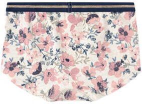 Name it KIDS hipster set van 2 roze ecru Slip Meisjes Stretchkatoen Bloemen 134 140 - Foto 3
