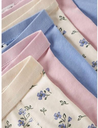 NAME IT KIDS hipsters (set van 6) Slip Blauw Meisjes Stretchkatoen Bloemen - Foto 3