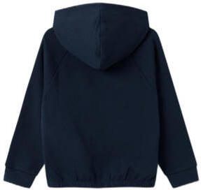 Name it KIDS hoodie NKFRIDA met printopdruk en pailletten donkerblauw Sweater 122 128 - Foto 3