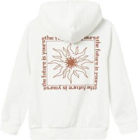 Name it KIDS hoodie NKMLATIAS met backprint offwhite Sweater Wit Backprint 146 152