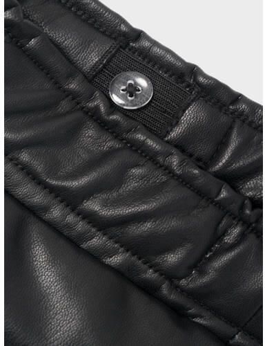 Name it KIDS imitatieleren flared broek NKFTAPU BOOTCUT zwart Meisjes Imitatieleer 116 - Foto 2