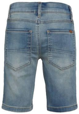 Name it KIDS jeans short Theo met biologisch katoen light denim short Blauw 170 - Foto 6