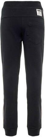 Name it KIDS joggingbroek NKMHONK met zijstreep zwart Jongens Stretchkatoen 110 - Foto 4