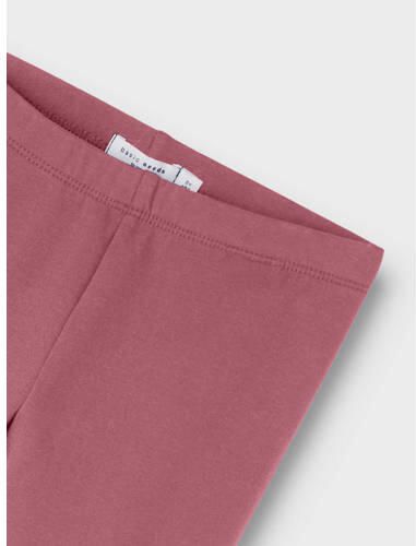 Name it KIDS legging NKFDAVINA donkerroze Meisjes Stretchkatoen Effen 134 - Foto 2