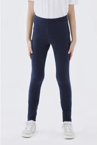 Name it KIDS legging NKFDAVINA met katoen donkerblauw Meisjes Stretchkatoen 128 - Foto 3
