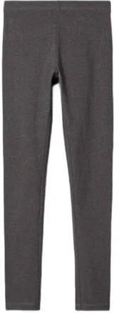 Name it KIDS legging NKFVIVIAN set van 2 donkergrijs melange zwart Meisjes Stretchkatoen 110 116 - Foto 3