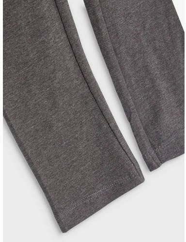 Name it KIDS legging NKFVIVIAN set van 2 donkergrijs melange zwart Meisjes Stretchkatoen 110 116