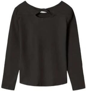 Name it KIDS longsleeve NKFLUTINE zwart Meisjes Stretchkatoen Ronde hals 146 152 - Foto 2
