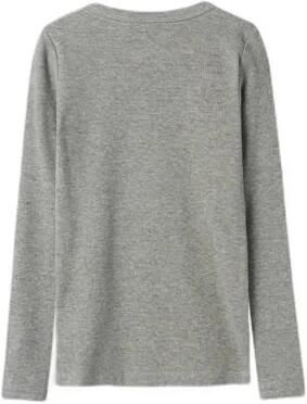 Name It Shirt met lange mouwen NKFNAKAL LS TOP NOOS in basisvorm en licht geribbelde kwaliteit - Foto 2