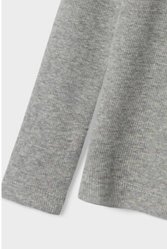 Name It Shirt met lange mouwen NKFNAKAL LS TOP NOOS in basisvorm en licht geribbelde kwaliteit