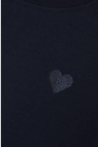 Name it KIDS longsleeve NKFVIOLINE donkerblauw Meisjes Katoen Ronde hals 122 128