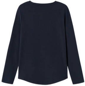 Name it KIDS longsleeve NKFVIX met printopdruk Blauw Meisjes Stretchkatoen Ronde hals 134 140