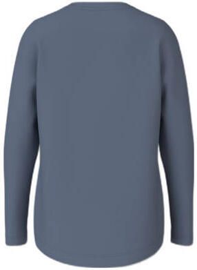 Name it KIDS longsleeve NKFVIX met printopdruk Blauw Meisjes Stretchkatoen Ronde hals 122 128