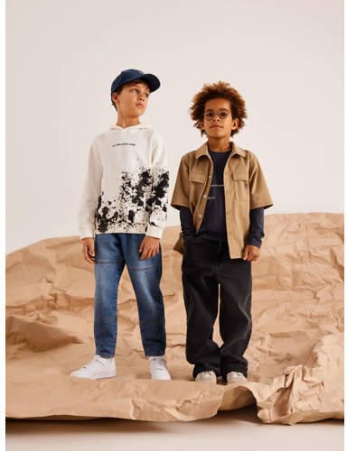 Name it KIDS longsleeve NKMNUKS van biologisch katoen donkerblauw Grafisch 158 164 - Foto 2
