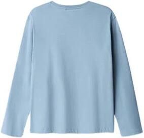 Name it KIDS longsleeve NKMVAGNO met printopdruk Blauw Jongens Katoen Ronde hals 122 128
