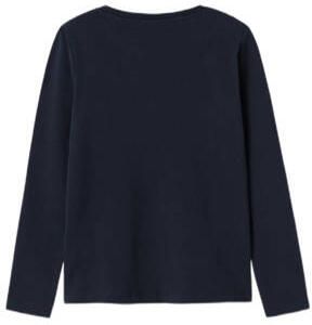 Name it KIDS longsleeve NKMVUX met printopdruk Blauw Jongens Stretchkatoen Ronde hals 134 140