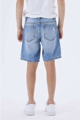 Name it KIDS loose fit denim short NKMSILAS medium blue denim Korte broek Blauw 116