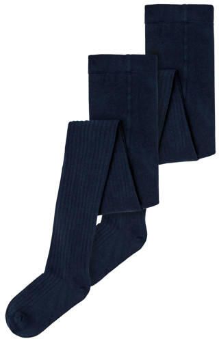 NAME IT KIDS maillot NKNPANTYHOSE -set van 2 donkerblauw Katoen - Foto 5