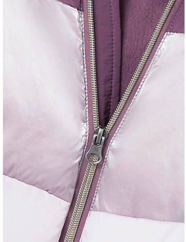 Name it KIDS metallic gewatteerde winterjas NKFMILLE paars grijs lila Meisjes Polyester Capuchon 116 - Foto 2
