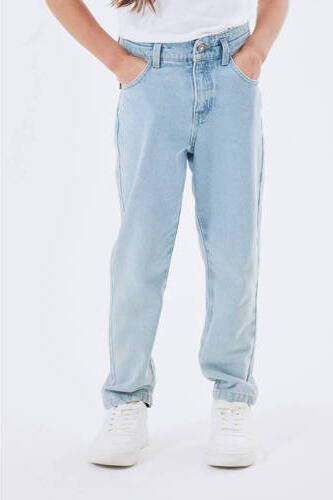 Name it KIDS mom jeans NKFBELLA light blue denim Blauw Effen 170 - Foto 3