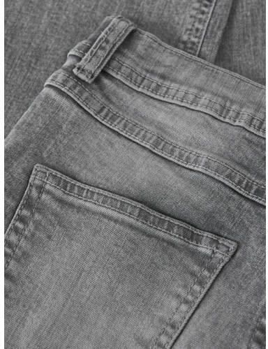 NAME IT KIDS NKMSILAS slim fit jeans grijs Jongens Stretchdenim Effen - Foto 4