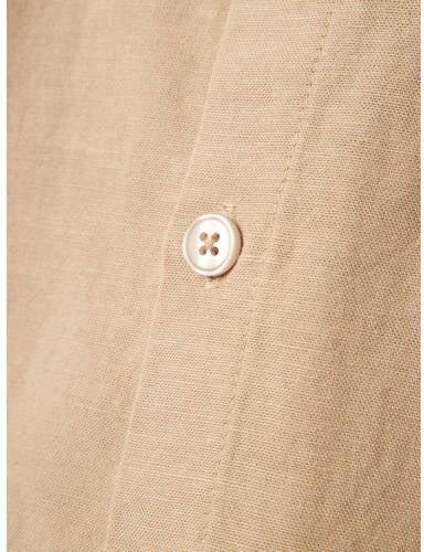 Name it KIDS overhemd NKMFAHER lichtbruin Jongens Viscose Klassieke kraag 122 128