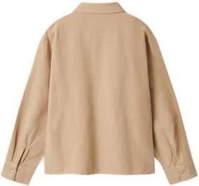 Name it KIDS overhemd NKMFAHER lichtbruin Jongens Viscose Klassieke kraag 122 128 - Foto 2