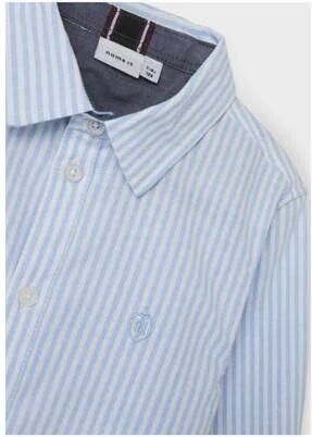 Name It Overhemd met lange mouwen NKMNEWSA voor jongens met knoopsluiting en katoencomfort - Foto 2