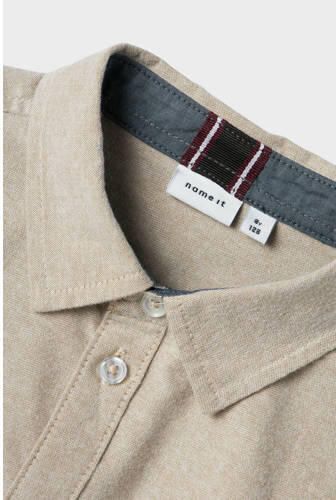 Name It Overhemd met lange mouwen NKMNEWSA voor jongens met knoopsluiting en katoencomfort