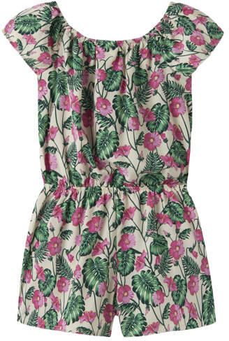 NAME IT KIDS playsuit beige Meisjes Polyester Boothals All over print - Foto 3