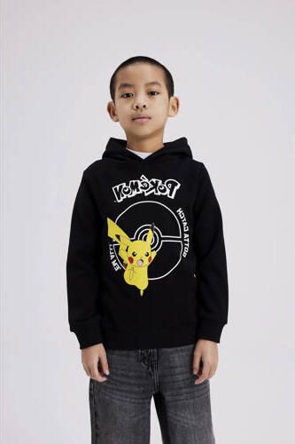 Name it KIDS Pokemon hoodie NKMNOSCAR met printopdruk zwart Sweater Printopdruk 122 128 - Foto 3