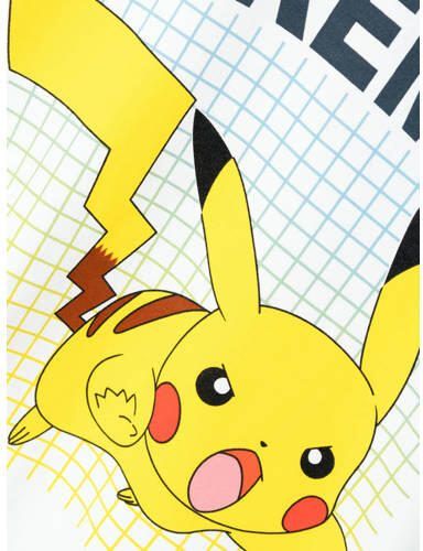 Name it KIDS Pokemon T-shirt NKMAMOS met printopdruk wit Jongens Stretchkatoen Ronde hals 122 128
