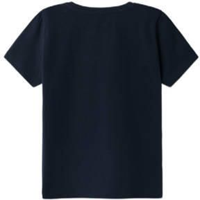 Name it KIDS Pokemon T-shirt NKMMACI met printopdruk donkerblauw Jongens Stretchkatoen Ronde hals 146 152